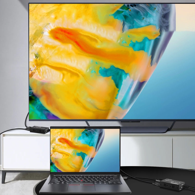 4K HDMI to RJ45 Network Extender, Transmission Distance: 120m(EU Plug) - free shipping - PMC Jewellery - Order now!