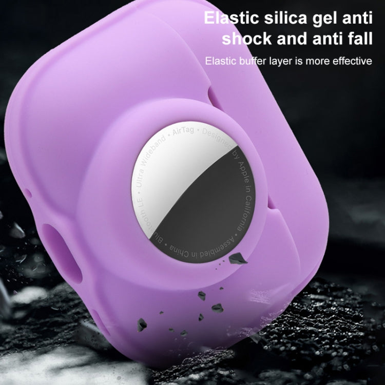 For AirPods Pro 2 / AirTag 2 in 1 Shockproof Full Coverage Silicone Protective Case(Grey) - For AirPods Pro 2 by PMC Jewellery | Online Shopping South Africa | PMC Jewellery | Buy Now Pay Later Mobicred