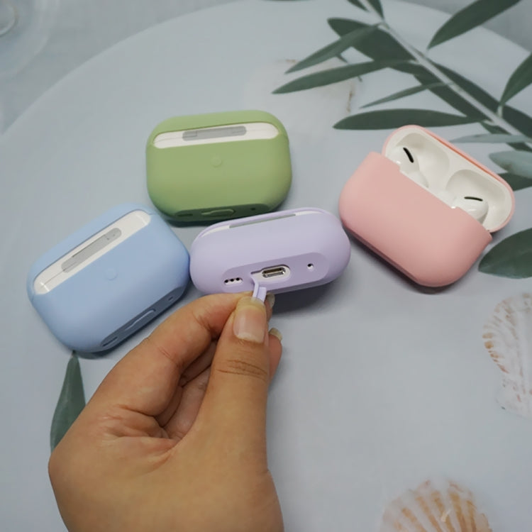 For AirPods Pro 2 Spliting Silicone Protective Case(Mint Green) - For AirPods Pro 2 by PMC TechLife | Online Shopping South Africa | PMC TechLife
