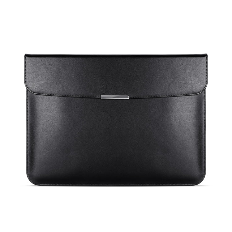 For 15 / 15.4 / 16 inch Laptop Ultra-thin Leather Laptop Sleeve(Black) - 15.6 - 17 inch by PMC Jewellery | Online Shopping South Africa | PMC Jewellery | Buy Now Pay Later Mobicred