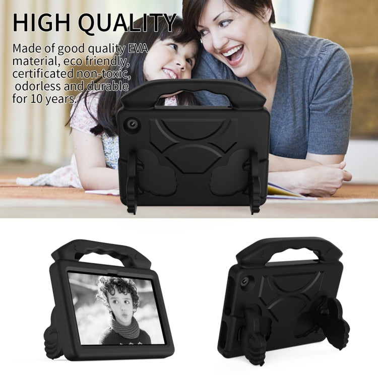 For Amazon Kindle Fire 7 2022 Children EVA Shockproof Tablet Case with Thumb Bracket(Black) - Amazon by PMC TechLife | Online Shopping South Africa | PMC TechLife | Buy Now Pay Later Mobicred