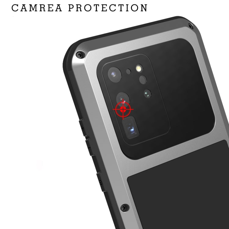 For Galaxy S20 Ultra LOVE MEI Metal Shockproof Waterproof Dustproof Protective Case(Black) - Galaxy Phone Cases by LOVE MEI | Online Shopping South Africa | PMC Jewellery