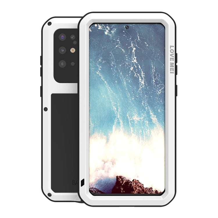 For Galaxy S20 Plus LOVE MEI Metal Shockproof Waterproof Dustproof Protective Case(White) - Galaxy Phone Cases by LOVE MEI | Online Shopping South Africa | PMC Jewellery