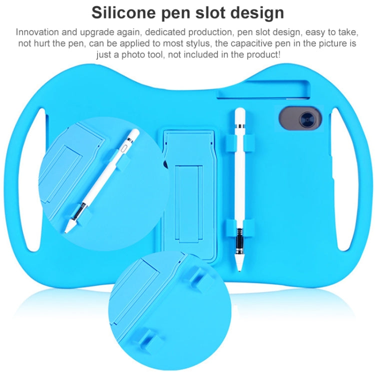 For TCL 10 TabMax 4G 9295G Cartoon Silicone Shockproof Protective Tablet Case(Blue) - Others by PMC TechLife | Online Shopping South Africa | PMC TechLife | Buy Now Pay Later Mobicred
