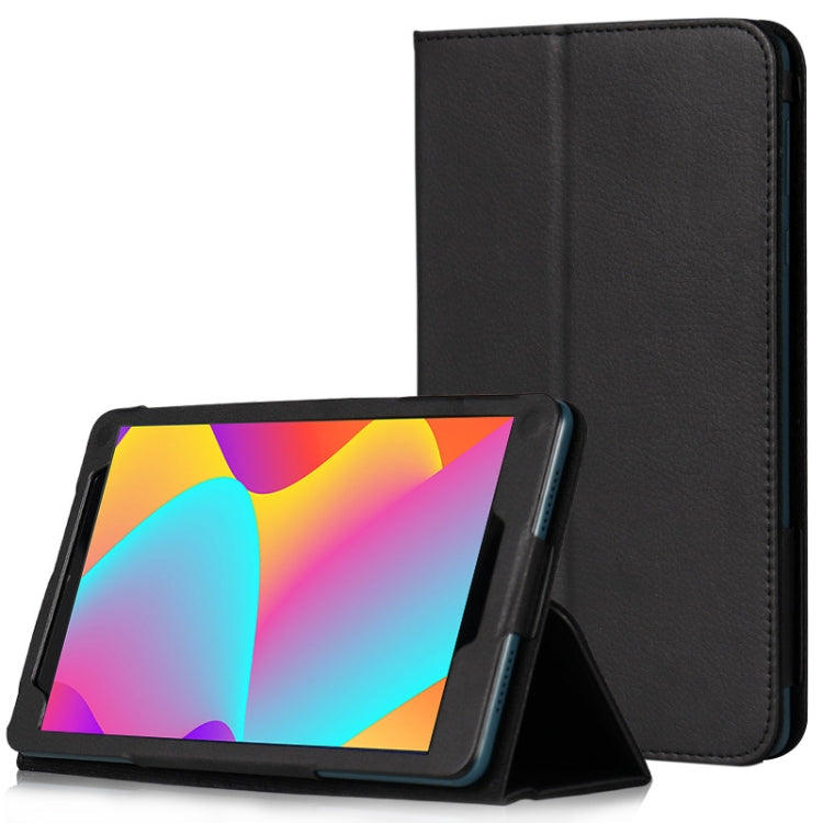 For TCL Tab 8 Litchi Texture Tablet Leather Case with Holder(Black) - Others by PMC TechLife | Online Shopping South Africa | PMC TechLife | Buy Now Pay Later Mobicred