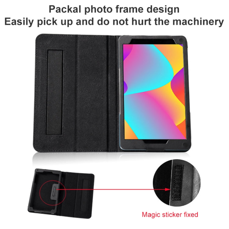 For TCL Tab 8 Litchi Texture Tablet Leather Case with Holder(Black) - Others by PMC TechLife | Online Shopping South Africa | PMC TechLife | Buy Now Pay Later Mobicred