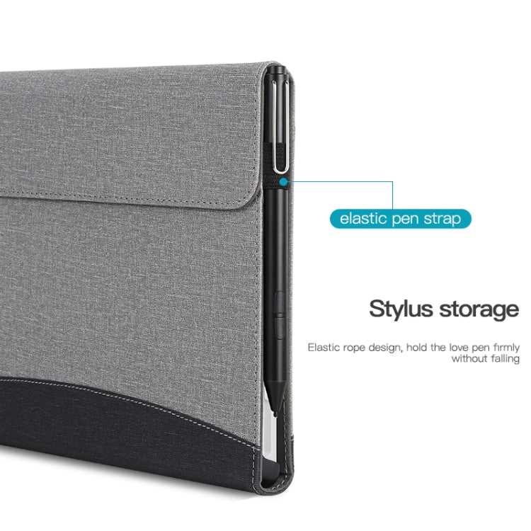 For Microsoft Surface Pro 7 / 6 / 5 / 4 Cloth Texture Stitching Leather Tablet Case(Black) - Others by PMC TechLife | Online Shopping South Africa | PMC TechLife | Buy Now Pay Later Mobicred