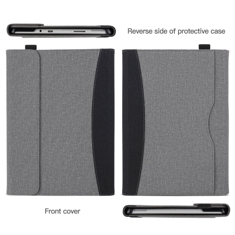 For Microsoft Surface Go 3 / 2 / 1 Cloth Texture Stitching Leather Tablet Case(Black) - Others by PMC TechLife | Online Shopping South Africa | PMC TechLife | Buy Now Pay Later Mobicred