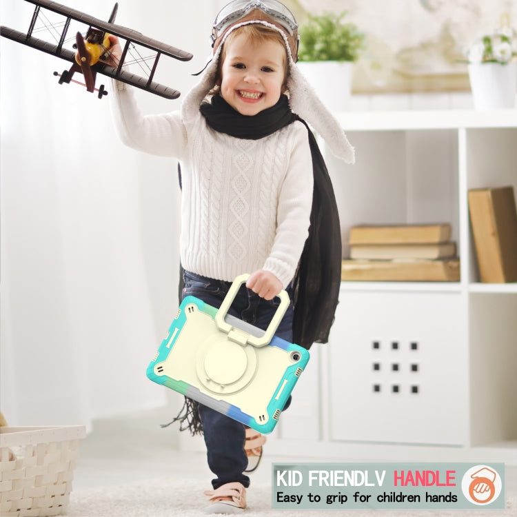 For Lenovo Tab M10 Plus 10.6 3rd Gen 2022 Silicone + PC Bracelet Holder Tablet Case(Bright Green) - Lenovo by PMC TechLife | Online Shopping South Africa | PMC TechLife | Buy Now Pay Later Mobicred