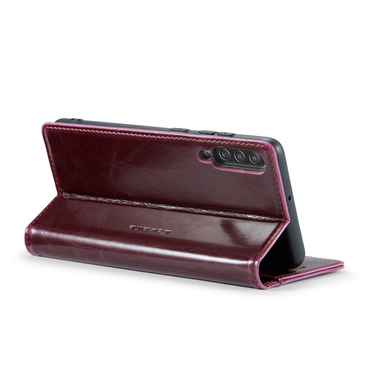 For Samsung Galaxy A30s／A50s／A50 CaseMe 003 Crazy Horse Texture Leather Phone Case(Wine Red) - Galaxy Phone Cases by CaseMe | Online Shopping South Africa | PMC Jewellery | Buy Now Pay Later Mobicred