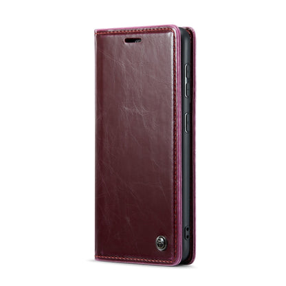 For Samsung Galaxy S20 CaseMe 003 Crazy Horse Texture Leather Phone Case(Wine Red) - Galaxy Phone Cases by CaseMe | Online Shopping South Africa | PMC Jewellery | Buy Now Pay Later Mobicred