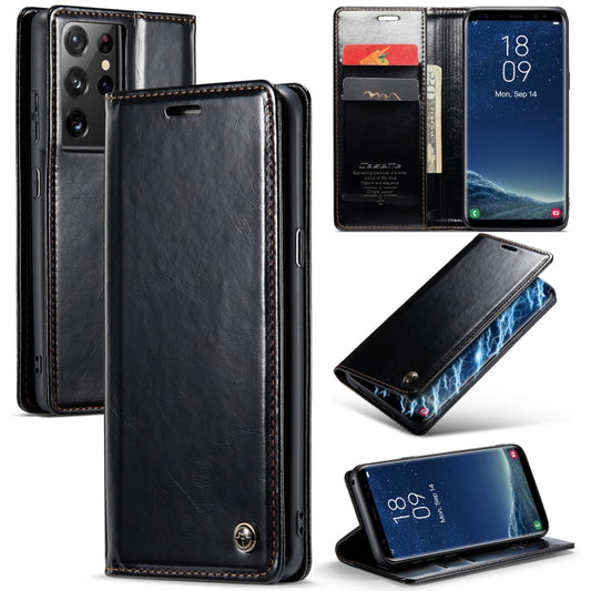 For Samsung Galaxy S8 CaseMe 003 Crazy Horse Texture Leather Phone Case(Black) - Galaxy Phone Cases by CaseMe | Online Shopping South Africa | PMC Jewellery | Buy Now Pay Later Mobicred