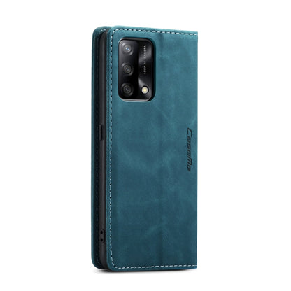 CaseMe 013 Multifunctional Horizontal Flip Leather Phone Case For OPPO F19/F19S/A74 4G/A95 4G/Reno6 Lite 4G Global(Blue) - OPPO Cases by CaseMe | Online Shopping South Africa | PMC Jewellery | Buy Now Pay Later Mobicred