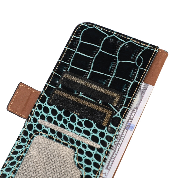 For Honor 80 Crocodile Top Layer Cowhide Leather Phone Case(Green) - Honor Cases by PMC TechLife | Online Shopping South Africa | PMC TechLife | Buy Now Pay Later Mobicred