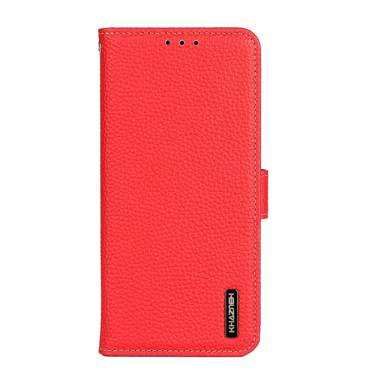 For Nokia X30 5G KHAZNEH Litchi Genuine Leather Phone Case(Red) - Nokia Cases by PMC TechLife | Online Shopping South Africa | PMC TechLife | Buy Now Pay Later Mobicred