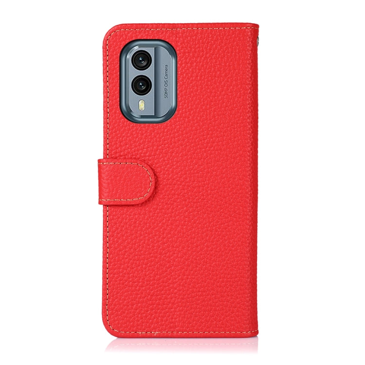 For Nokia X30 5G KHAZNEH Litchi Genuine Leather Phone Case(Red) - Nokia Cases by PMC TechLife | Online Shopping South Africa | PMC TechLife | Buy Now Pay Later Mobicred