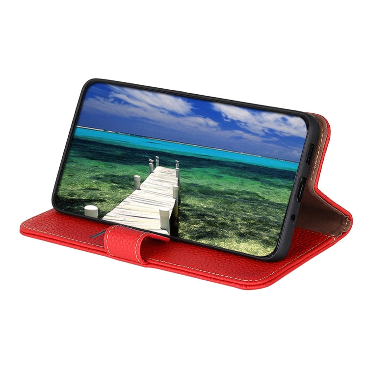 For Nokia X30 5G KHAZNEH Litchi Genuine Leather Phone Case(Red) - Nokia Cases by PMC TechLife | Online Shopping South Africa | PMC TechLife | Buy Now Pay Later Mobicred