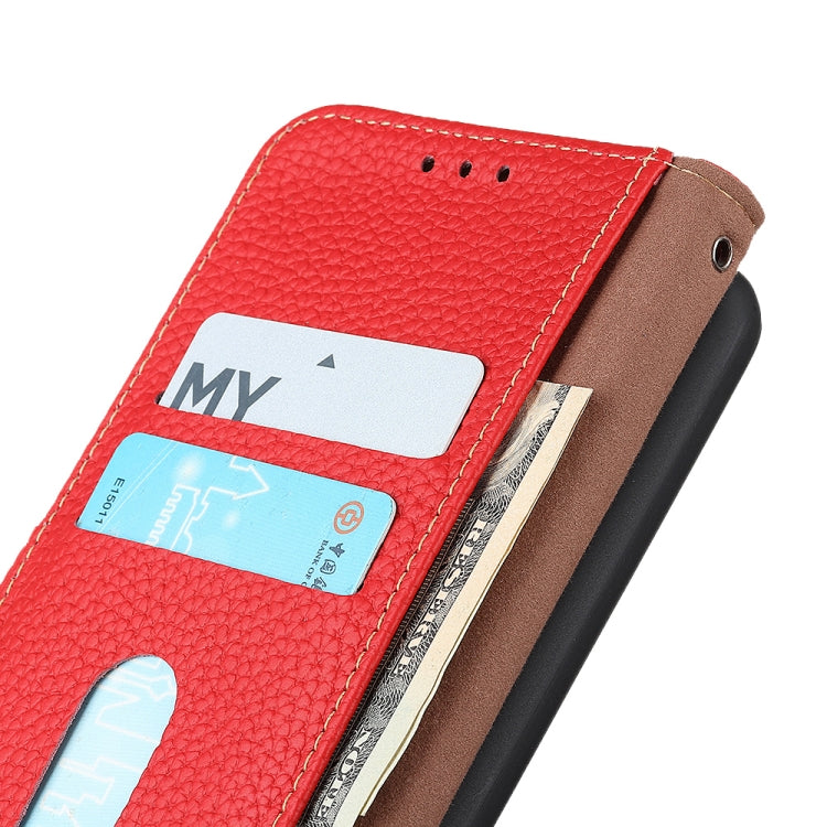 For Nokia X30 5G KHAZNEH Litchi Genuine Leather Phone Case(Red) - Nokia Cases by PMC TechLife | Online Shopping South Africa | PMC TechLife | Buy Now Pay Later Mobicred