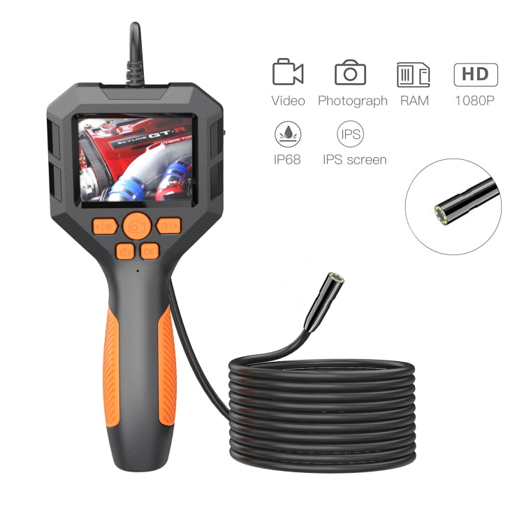 3.9mm P10 2.8 inch HD Handheld Endoscope with LCD Screen, Length:2m - free shipping - PMC TechLife - Order now!