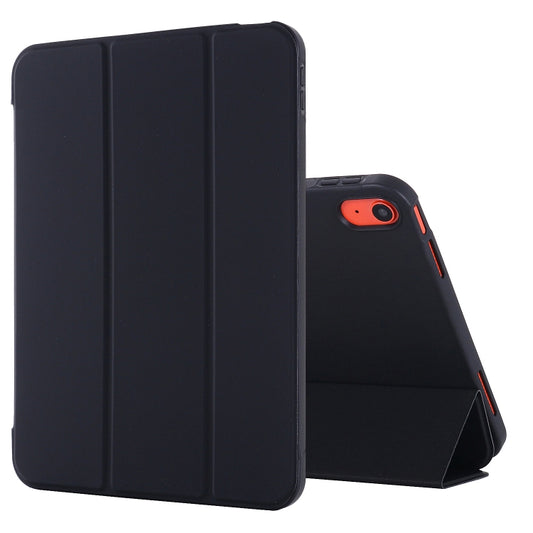 For iPad 10th Gen 10.9 2022 Tri-fold Holder Tablet Leather Case(Black) - iPad 10th Gen 10.9 Cases by PMC Jewellery | Online Shopping South Africa | PMC Jewellery