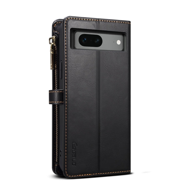 For Google Pixel 7 5G ESEBLE Star Series Lanyard Zipper Wallet RFID Leather Case(Black) - Google Cases by ESEBLE | Online Shopping South Africa | PMC TechLife | Buy Now Pay Later Mobicred