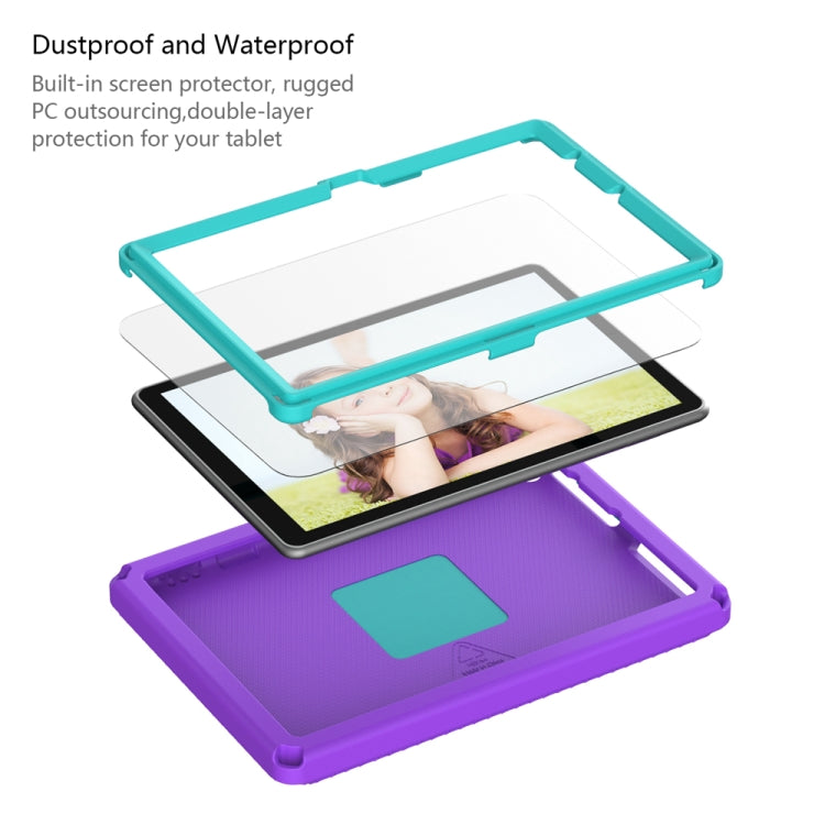 For Amazon Kindle Fire HD10 2021 EVA + PC Shockproof Tablet Case with Waterproof Frame(Purple) - Amazon by PMC TechLife | Online Shopping South Africa | PMC TechLife | Buy Now Pay Later Mobicred