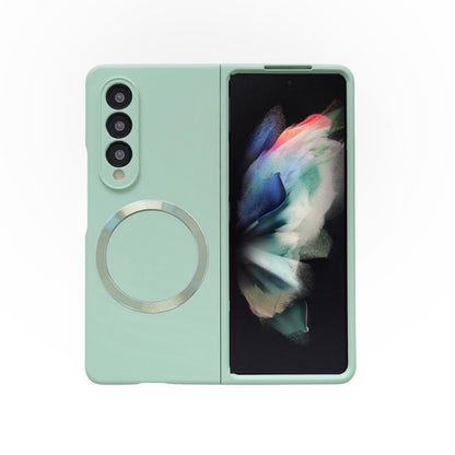 For Samsung Galaxy Z Fold4 Skin Feel MagSafe Magnetic Phone Case(Mint Green) - Galaxy Z Fold4 5G Cases by PMC Jewellery | Online Shopping South Africa | PMC Jewellery