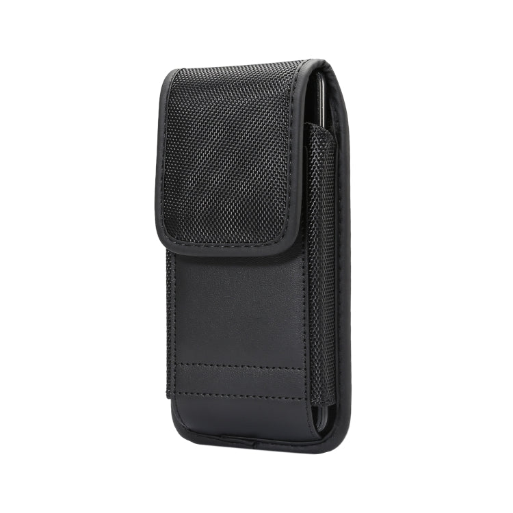 For 6.4-6.9 inch Universal Nylon Cloth Mobile Phone Waist Bag with Card Slot(Black) -  by PMC TechLife | Online Shopping South Africa | PMC TechLife | Buy Now Pay Later Mobicred