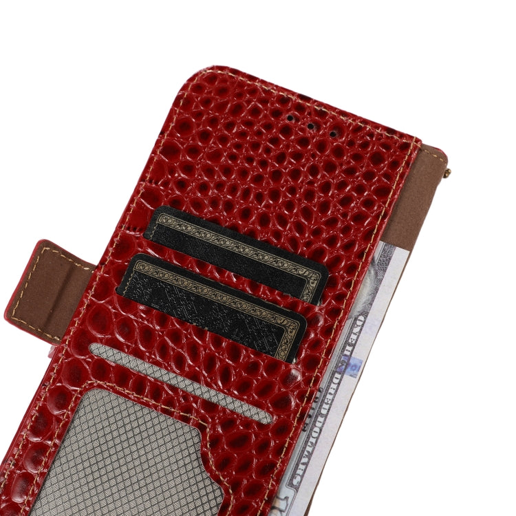 For Honor 80 SE Crocodile Top Layer Cowhide Leather Phone Case(Red) - Honor Cases by PMC TechLife | Online Shopping South Africa | PMC TechLife | Buy Now Pay Later Mobicred