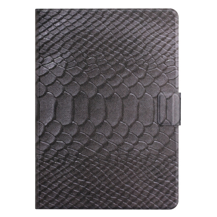 For Lenovo Tab M10 Solid Color Crocodile Texture Leather Smart Tablet Case(Black) - Lenovo by PMC TechLife | Online Shopping South Africa | PMC TechLife | Buy Now Pay Later Mobicred