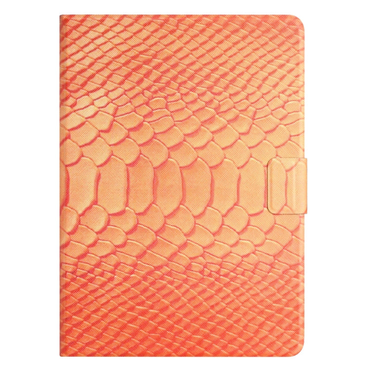 For Huawei MatePad T 10s Solid Color Crocodile Texture Leather Tablet Case(Orange) - Huawei by PMC TechLife | Online Shopping South Africa | PMC TechLife | Buy Now Pay Later Mobicred