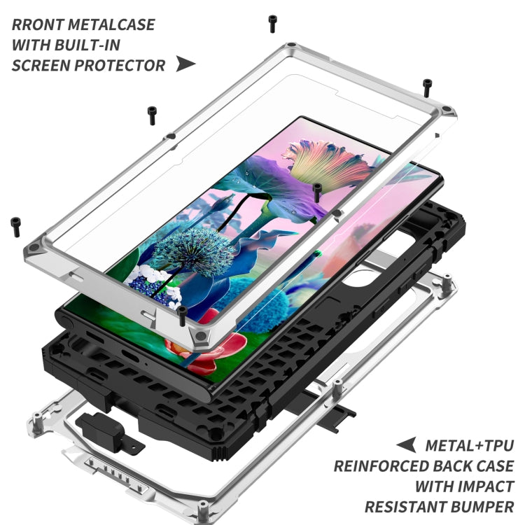 For Samsung Galaxy S23 Ultra 5G R-JUST Life Waterproof Dustproof Shockproof Phone Case(Silver) - Galaxy S23 Ultra 5G Cases by R-JUST | Online Shopping South Africa | PMC Jewellery