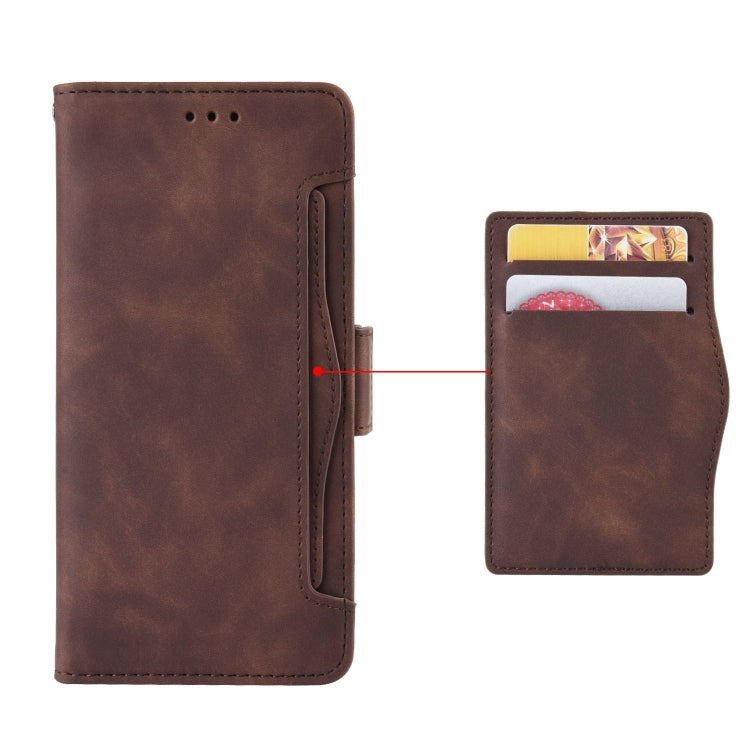 For Blackview BV5200 Skin Feel Calf Texture Card Slots Leather Phone Case(Brown) - More Brand by PMC Jewellery | Online Shopping South Africa | PMC Jewellery | Buy Now Pay Later Mobicred