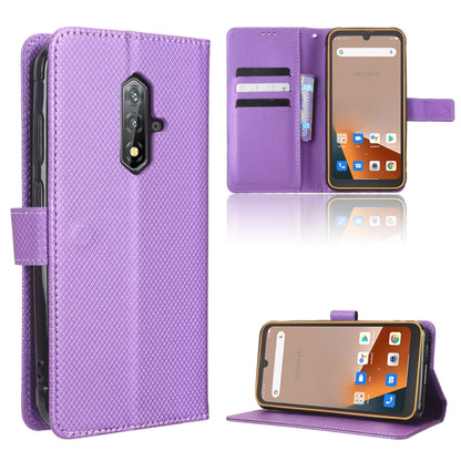 For Blackview BV5200 Diamond Texture Leather Phone Case(Purple) - More Brand by PMC Jewellery | Online Shopping South Africa | PMC Jewellery | Buy Now Pay Later Mobicred