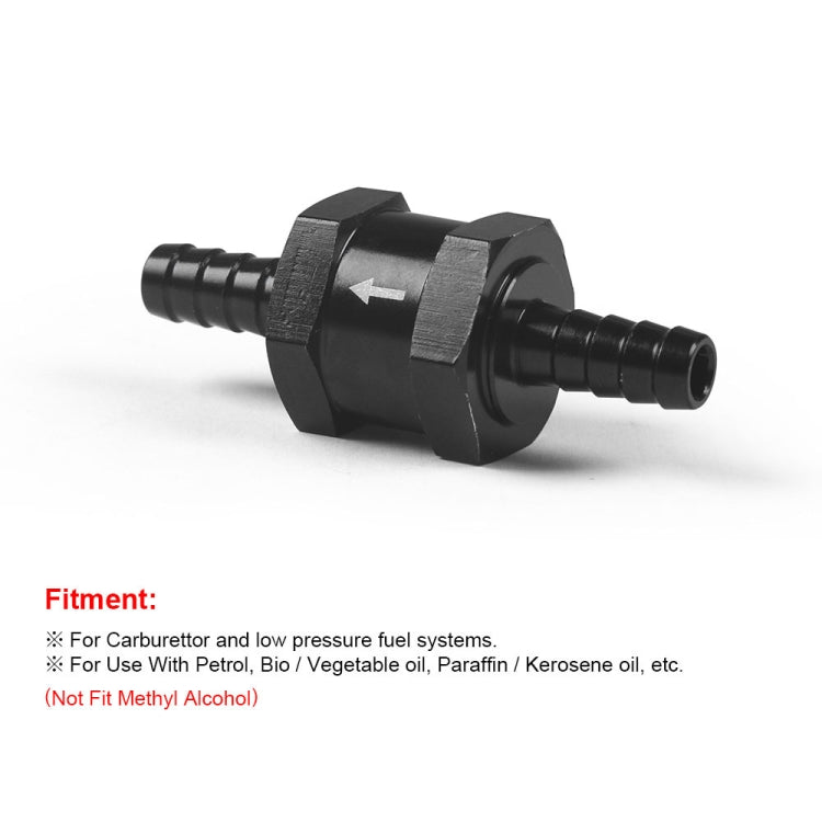10mm Car  Aluminium Alloy Fuel Petrol One Way Non Return Check Valve - Engine Fittings by PMC TechLife | Online Shopping South Africa | PMC TechLife | Buy Now Pay Later Mobicred