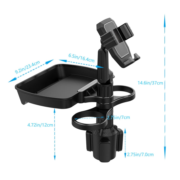 B06 Car Drink Water Cup Mobile Phone Holder 360 Degree Rotating Dinner Plate(Green) - Car Drink Holders by PMC TechLife | Online Shopping South Africa | PMC TechLife | Buy Now Pay Later Mobicred