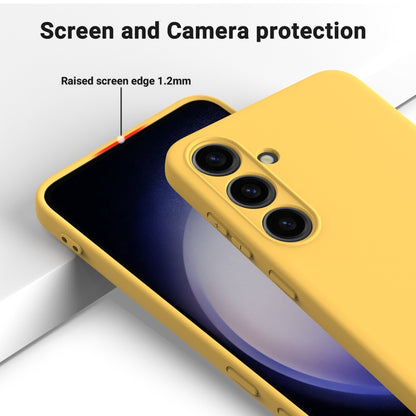 For Samsung Galaxy S24 5G Color Liquid Silicone Phone Case(Yellow) - Galaxy S24 5G Cases by PMC Jewellery | Online Shopping South Africa | PMC Jewellery