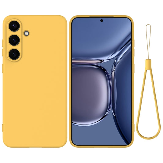 For Samsung Galaxy S25+ 5G Color Liquid Silicone Phone Case(Yellow) - Galaxy S25+ 5G Cases by PMC Jewellery | Online Shopping South Africa | PMC Jewellery | Buy Now Pay Later Mobicred