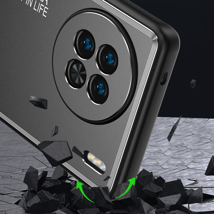 For vivo X90 Pro Frosted Metal Phone Case(Silver) - vivo Cases by PMC TechLife | Online Shopping South Africa | PMC TechLife
