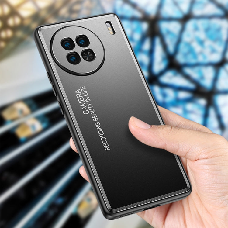For vivo X90 Pro Frosted Metal Phone Case(Black) - vivo Cases by PMC TechLife | Online Shopping South Africa | PMC TechLife