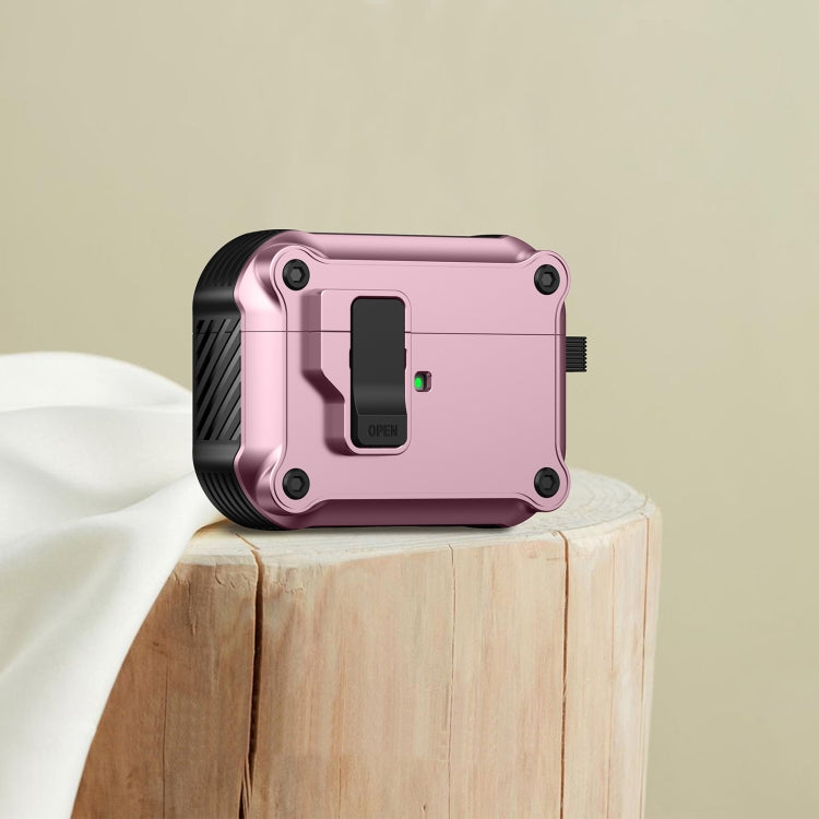 For AirPods Pro 2 Eagle Shockproof Earphone Protective Case with Switch(Pink) - For AirPods Pro 2 by PMC Jewellery | Online Shopping South Africa | PMC Jewellery | Buy Now Pay Later Mobicred