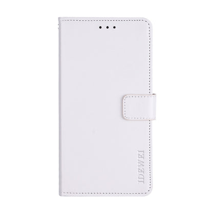 For Blackview A60 idewei Crazy Horse Texture Horizontal Flip Leather Case with Holder & Card Slots & Wallet(White) - More Brand by idewei | Online Shopping South Africa | PMC Jewellery | Buy Now Pay Later Mobicred