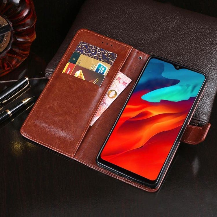 For Blackview A80 Pro idewei Crazy Horse Texture Horizontal Flip Leather Case with Holder & Card Slots & Wallet(Brown) - More Brand by idewei | Online Shopping South Africa | PMC Jewellery | Buy Now Pay Later Mobicred
