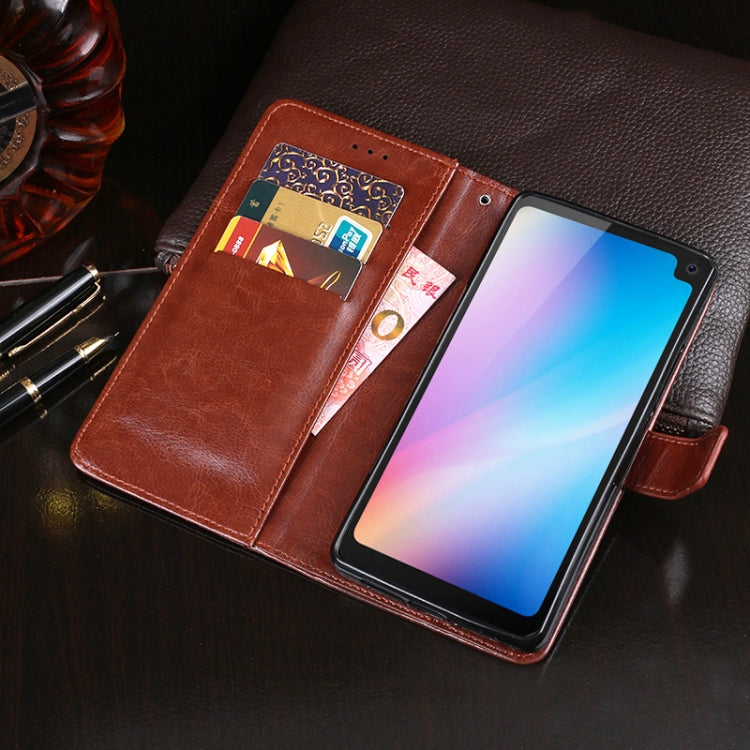 For Blackview BV6100 idewei Crazy Horse Texture Horizontal Flip Leather Case with Holder & Card Slots & Wallet(Sky Blue) - More Brand by idewei | Online Shopping South Africa | PMC TechLife | Buy Now Pay Later Mobicred