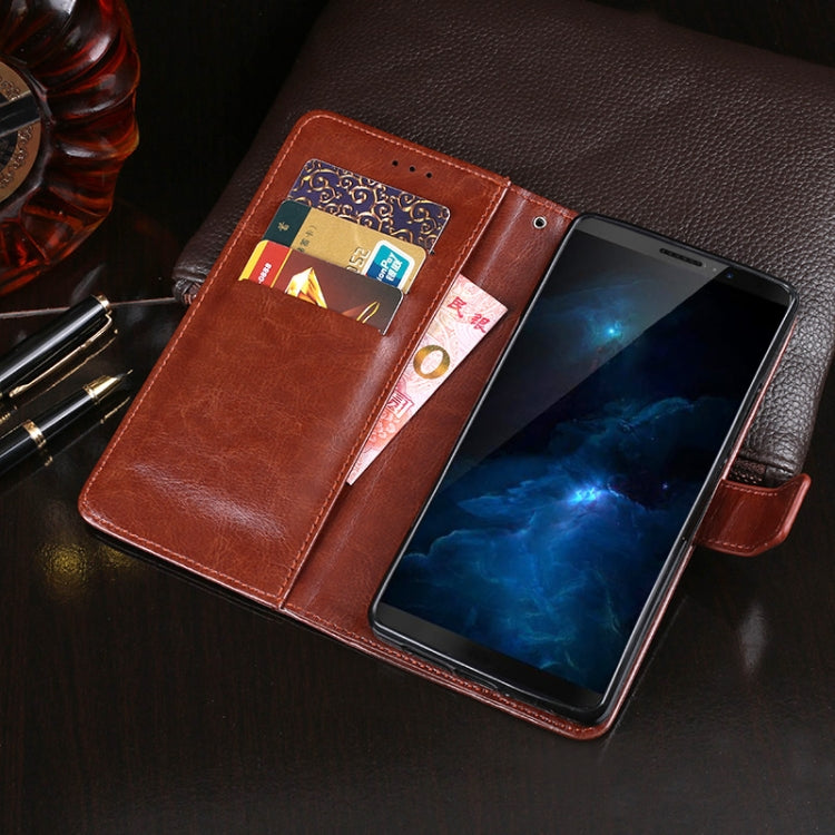 For Cubot J5 idewei Crazy Horse Texture Horizontal Flip Leather Case with Holder & Card Slots & Wallet(Brown) - More Brand by idewei | Online Shopping South Africa | PMC Jewellery | Buy Now Pay Later Mobicred