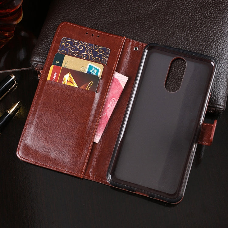 For Cubot Note Plus idewei Crazy Horse Texture Horizontal Flip Leather Case with Holder & Card Slots & Wallet(Brown) - More Brand by idewei | Online Shopping South Africa | PMC Jewellery | Buy Now Pay Later Mobicred