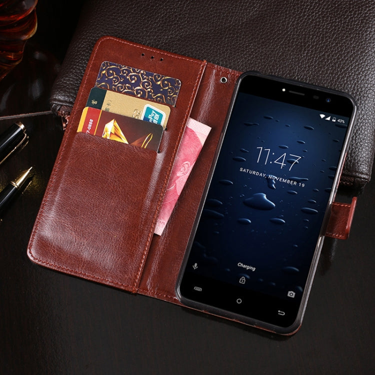 For Cubot Note Plus idewei Crazy Horse Texture Horizontal Flip Leather Case with Holder & Card Slots & Wallet(Dark Blue) - More Brand by idewei | Online Shopping South Africa | PMC Jewellery | Buy Now Pay Later Mobicred