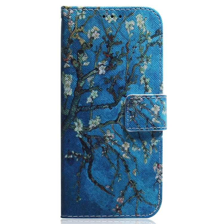 For OPPO A58 Coloured Drawing Flip Leather Phone Case(Apricot) - OPPO Cases by PMC TechLife | Online Shopping South Africa | PMC TechLife