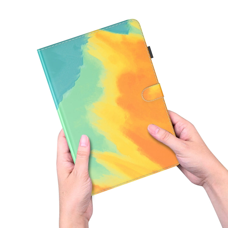 For Huawei MatePad SE Watercolor Pattern Flip Leather Tablet Case(Autumn Leaves) - Huawei by PMC TechLife | Online Shopping South Africa | PMC TechLife | Buy Now Pay Later Mobicred
