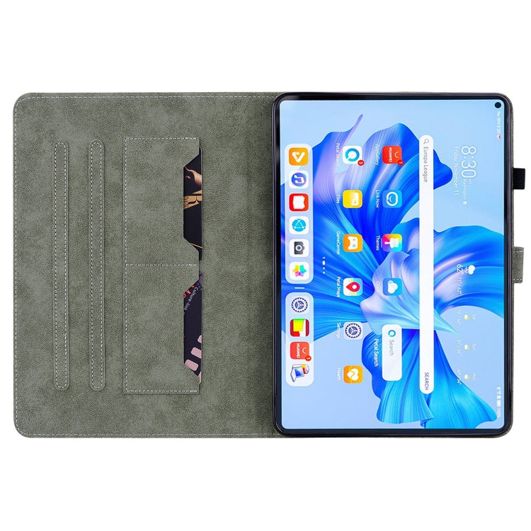 For Huawei MatePad Pro 11 2022 Tiger Pattern Flip Leather Tablet Case(Brown) - Huawei by PMC TechLife | Online Shopping South Africa | PMC TechLife | Buy Now Pay Later Mobicred